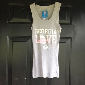 Small Juniors GA Collegiate tank top NWT